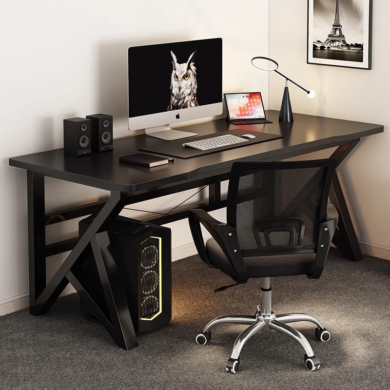 電腦桌台式書桌電競桌椅電競套裝學習桌家用臥室簡易雙人辦公桌子