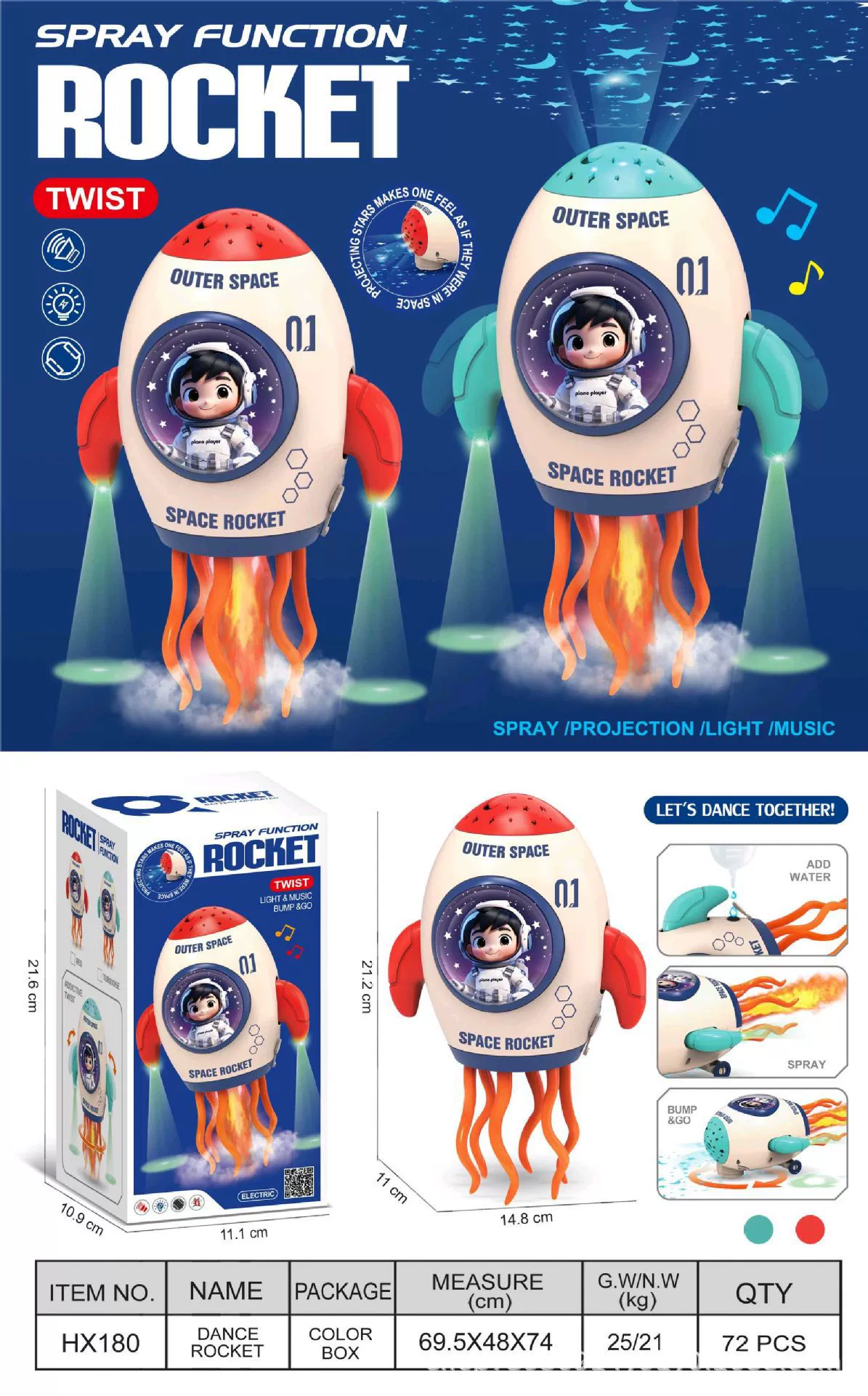 Танцующая игрушка, кукла, осьминог, антистресс, оптовая