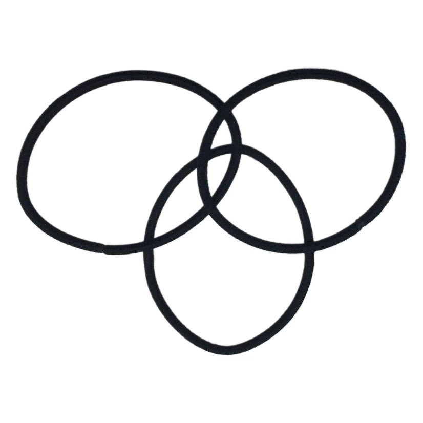 Высокая эластичная веревка для волос утолщенная бесшовная резинка для волос Черная резинка для волос прочные аксессуары для волос