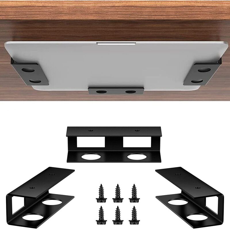 Laptop Storage Bracket under the Table Notebook Creative Metal Tray Bracket Upgrade Protection Factory Direct Supply in Stock
