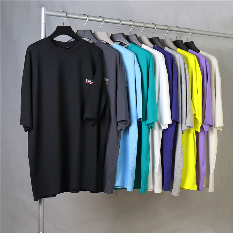 Gao Pin Original Standard Paris B Coke Series Wave LOGO Internet Red INS Men's and Women's Neutral Loose Short-sleeved T-shirt