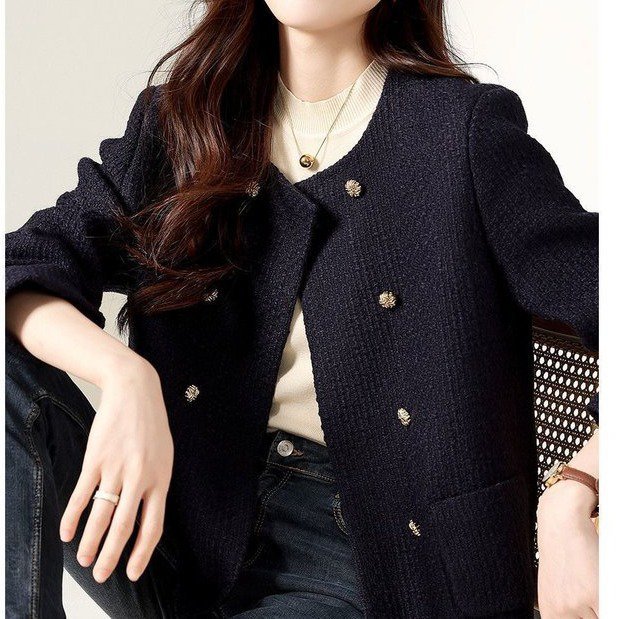 2024秋装新款欧货高级小个子气质女装上衣小香风女士短款精品外套