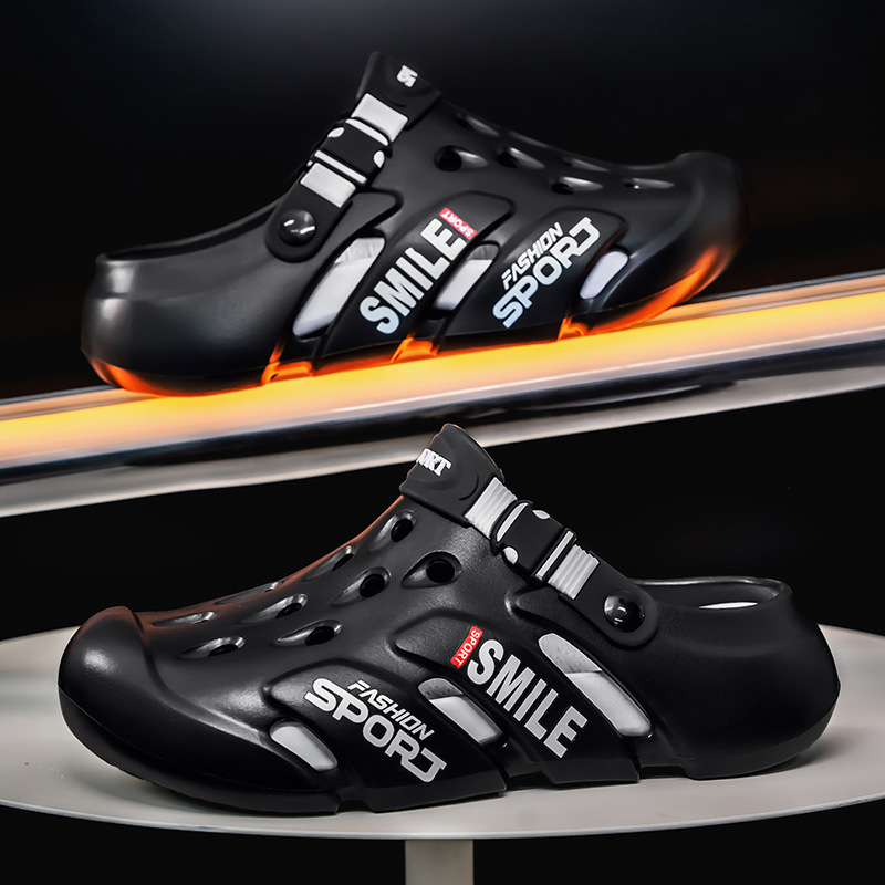 Zapatos con agujeros de Baotou transfronterizos para hombres, verano nuevo estilo, plataforma para el hogar, zapatos de playa al aire libre, sandalias de oficina