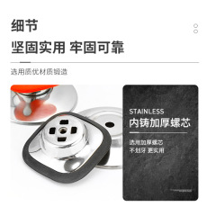 Stainless steel heat-resistant top bead silicone pot lid heat-resistant button head universal glass pot lid handle cap handle accessory lid handle