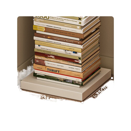 Steel invisible bookshelf multi-layer storage rack floor-standing study display rack creative wall-mounted iron storage shelf living room