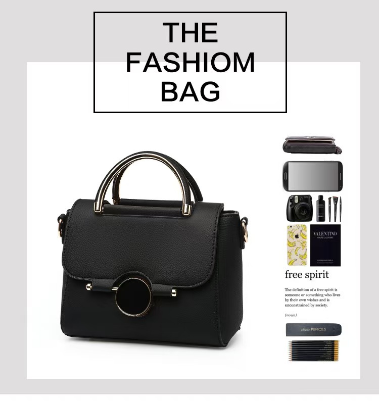 Elegant Women's Solid Colour Crossbody Bag With Magnetic Buckle_voghion.com