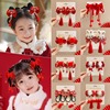 Children's hairgrip with bow, cute hair accessory, hairpins, Chinese style