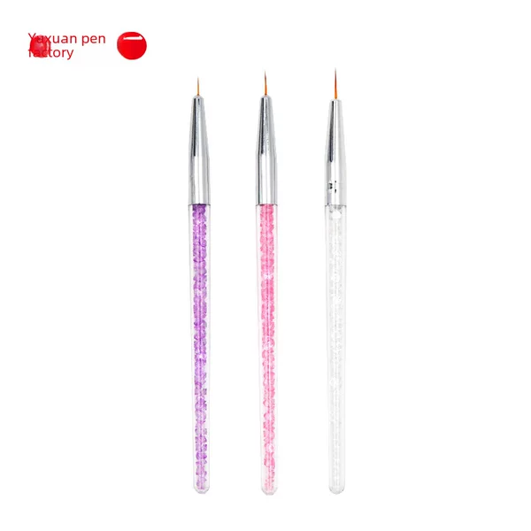 Nail art tools water drill pipe painting pen line Pen nail art painting pen set line pen 3 Pack factory supply