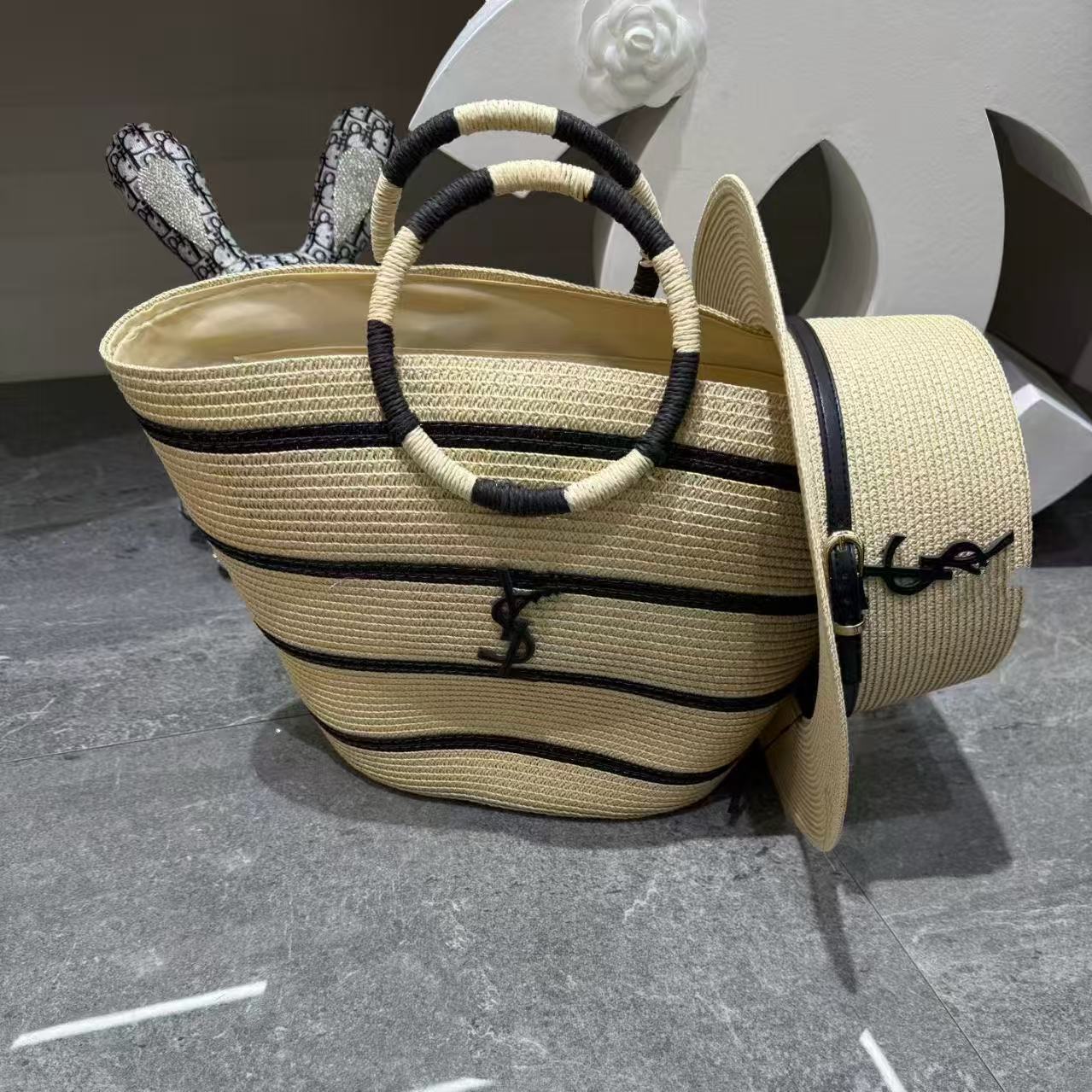 Bolsa de mano de damas, bolsa de paja, bolsa de playa, gorra de paja de gran capacidad, bolsa de viaje, bolsa de tejido, bolsa especial, suministro spot transfronterizo image 3