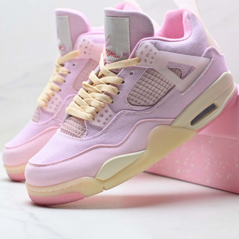 Cross-Border Aj4 Mid-Top Retro Practical Basketball Shoes, Couple's Casual Shoes, Pink Fashionable Versatile Sports Trendy Shoes Cross-Border Aj4 Mid-Top Retro Practical Basketball Shoes, Couple's Casual Shoes, Pink Fashionable Versatile Sports Trendy Shoes