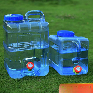 Outdoor Bucket Car-Mounted Self-Driving Water Storage Tank Pure Mineral Water Household Water Storage Plastic Bucket with Lid and Faucet
