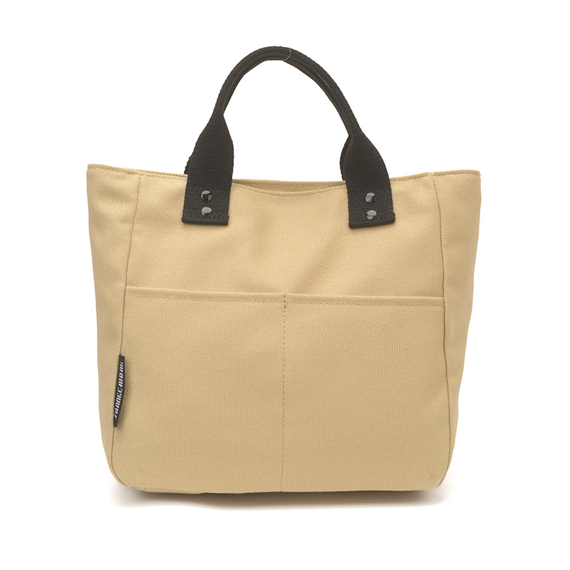 Bolsa de mujer 2026 nuevo bolso de lona de viaje multibolsillo bolso de bolsa de publicidad logotipo impresa en stock