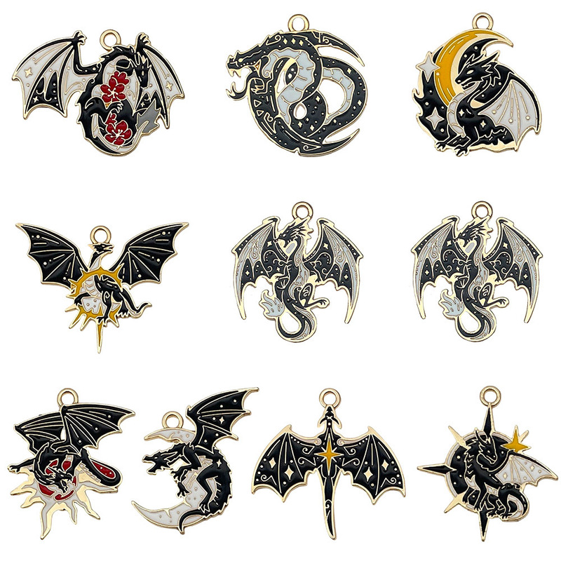 Cross-Border Flying Dragon, Great Phoenix, Nine-Tailed Fox, Phoenix Pendant DIY Alloy Jewelry Accessories Necklace Keychain Pendant Cross-Border Flying Dragon, Great Phoenix, Nine-Tailed Fox, Phoenix Pendant DIY Alloy Jewelry Accessories Necklace Keychain Pendant