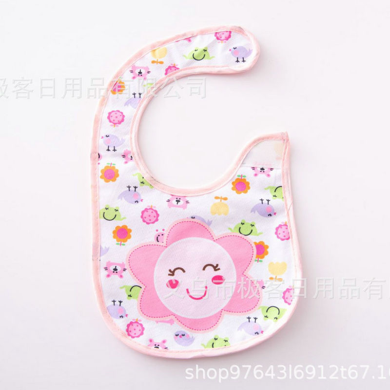 Cotton cartoon children's eating bib