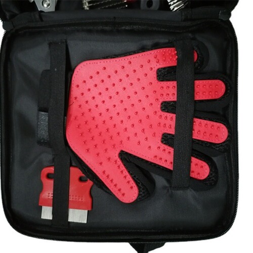Pet glove cleaning tool set knot comb hair removal bristles fur care cat and dog beauty nail clipper file