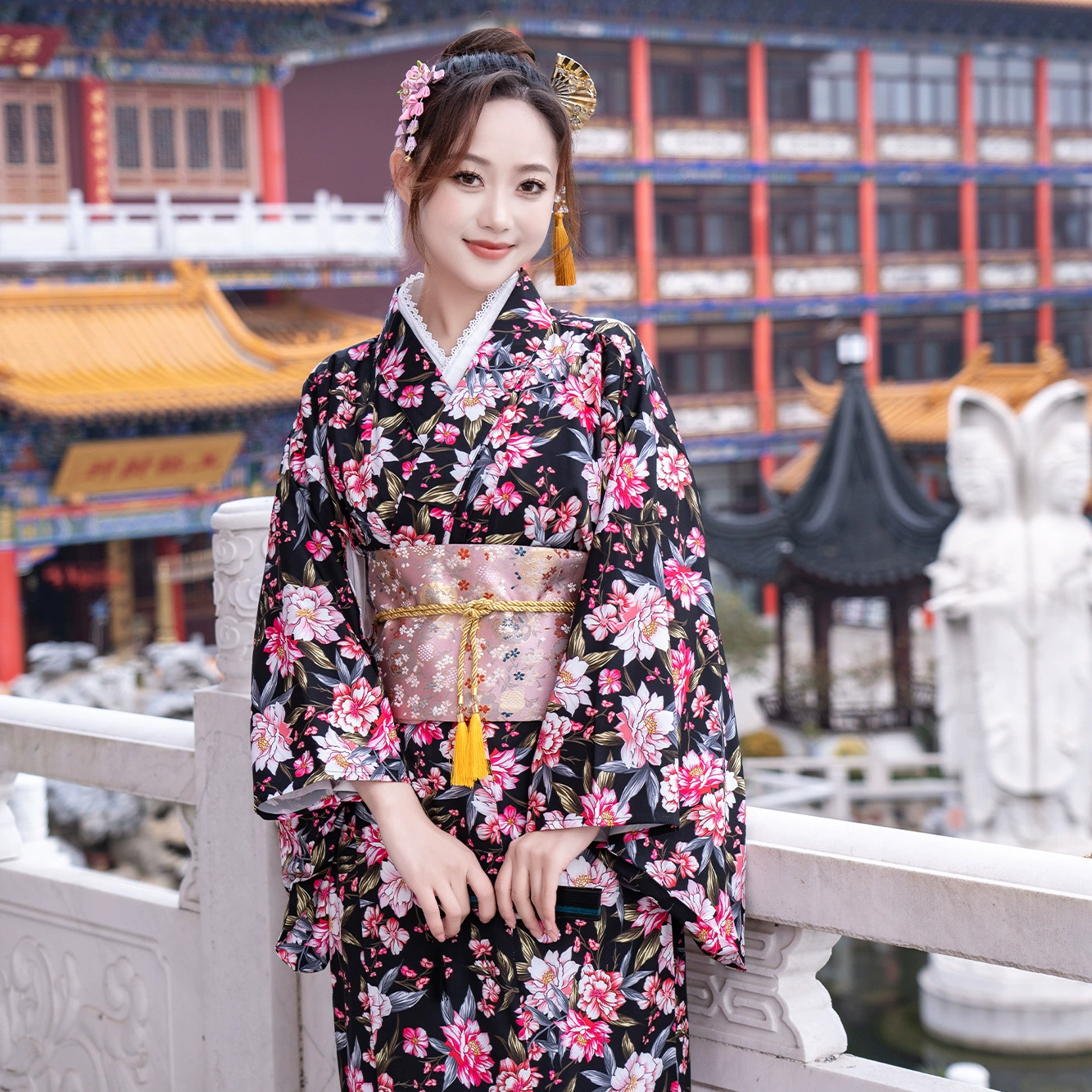 Бегония Черное кимоно-японский сценарий убийства японского магазина