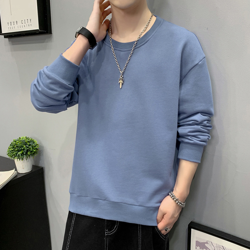 Men's New Long Sleeve Sweater Fashion Round Neck Casual Top_voghion.com