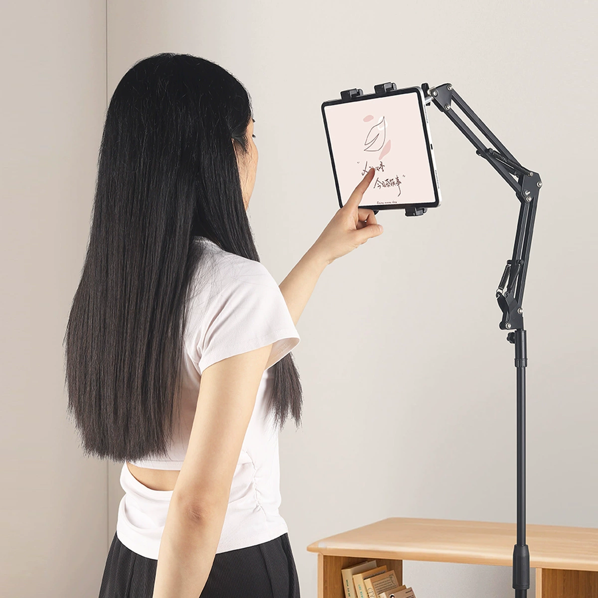 Mobile phone for live streaming, tablet table tubing, telescopic support frame