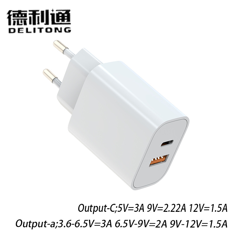 유럽 ​​표준 20W 충전 헤드 A+C(CA-44T)