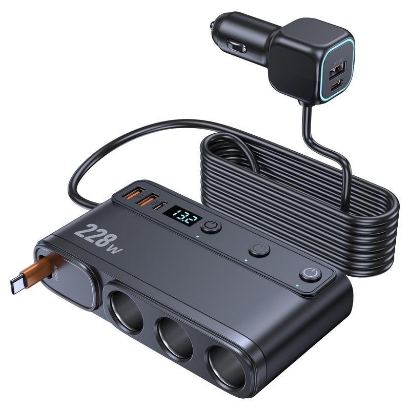 PD45W ワンツースリータバコライター C35L 多機能車の充電器変換プラグ USB 車の充電器 228 ワット|undefined