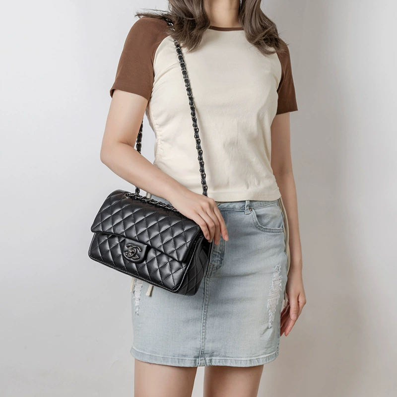 Small bag, one-shoulder bag, high-quality style, genuine leather
