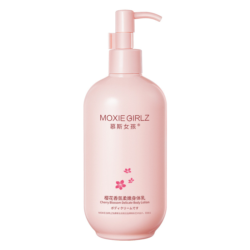 Loción corporal perfumada Mousse Girl Sakura, hidratante y humectante, mejora la sequedad en otoño e invierno, deja una fragancia en todo el cuerpo.