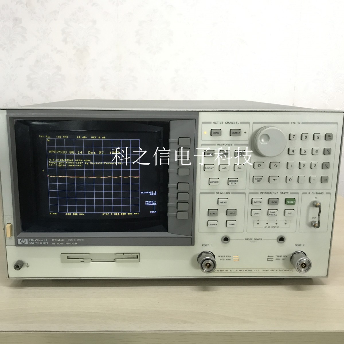 租售回收HP8753D租赁惠普HP8753E网络分析仪300kHz-6GHz