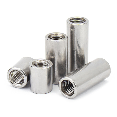 304 stainless steel extended round nut welding connection nut cylindrical screw joint M3M4M5M6M8-M16
