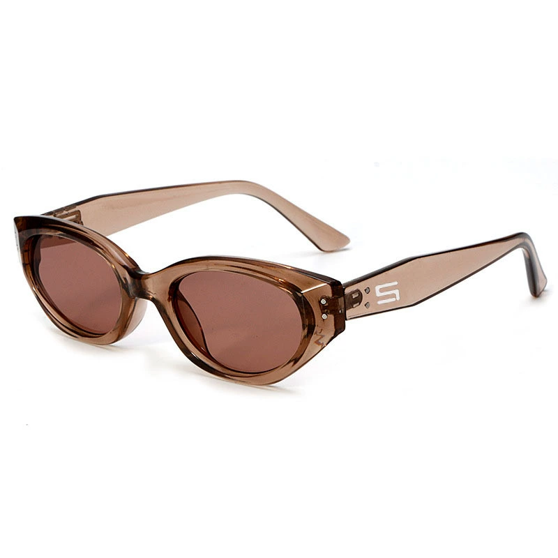 Очки солнцезащитные UV400 Cat-Eye стиль, компактное оформление лица, европейский тренд