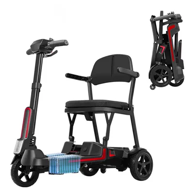 Ultra-Light and Easy-To-Transport Electric Scooter, Electric Four-Wheeler, Mobility Aid for the Elderly, Lightweight Four-Wheeler (Elektrikli skuterlər) - battery-66ah-three-wheels