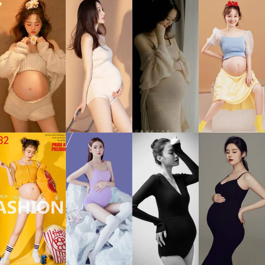 Maternity Photography Art Photo Clothing New Black Slim Fashion Knitted Maternity Skirt Clothing