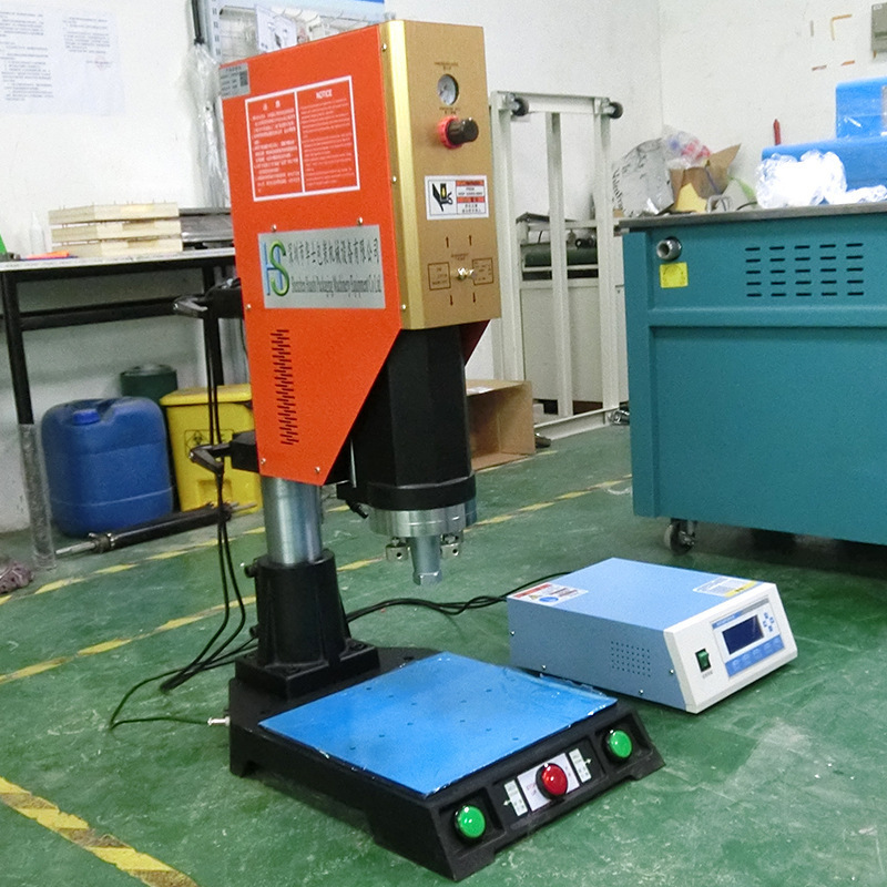 Brand Second-Hand Ultrasonic Machine for Sale, 8/9 Condition, New Ultrasonic Machine with One-Month Warranty, Hot Melt Machine, Pneumatic Plastic Welding