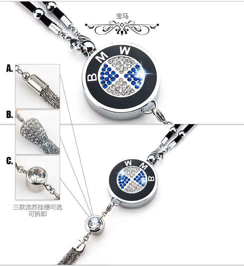 Specially Designed for Foreign Trade, Toyota Car Perfume Pendant with Long-Lasting Light Fragrance Essential Oil Aroma Diffuser Pendant with Inlaid Decorations