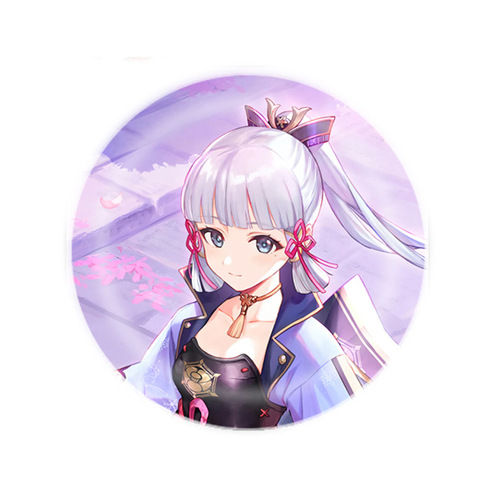Genshin Impact Game Peripheral Badge Anime Brooch Ganyu Qingqing 58MM Badge Tinplate Badge