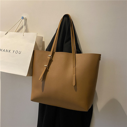 Tote bag large bag for women new trendy Internet celebrity texture soft leather large capacity versatile foreign style handbag mother-in-law shoulder bag