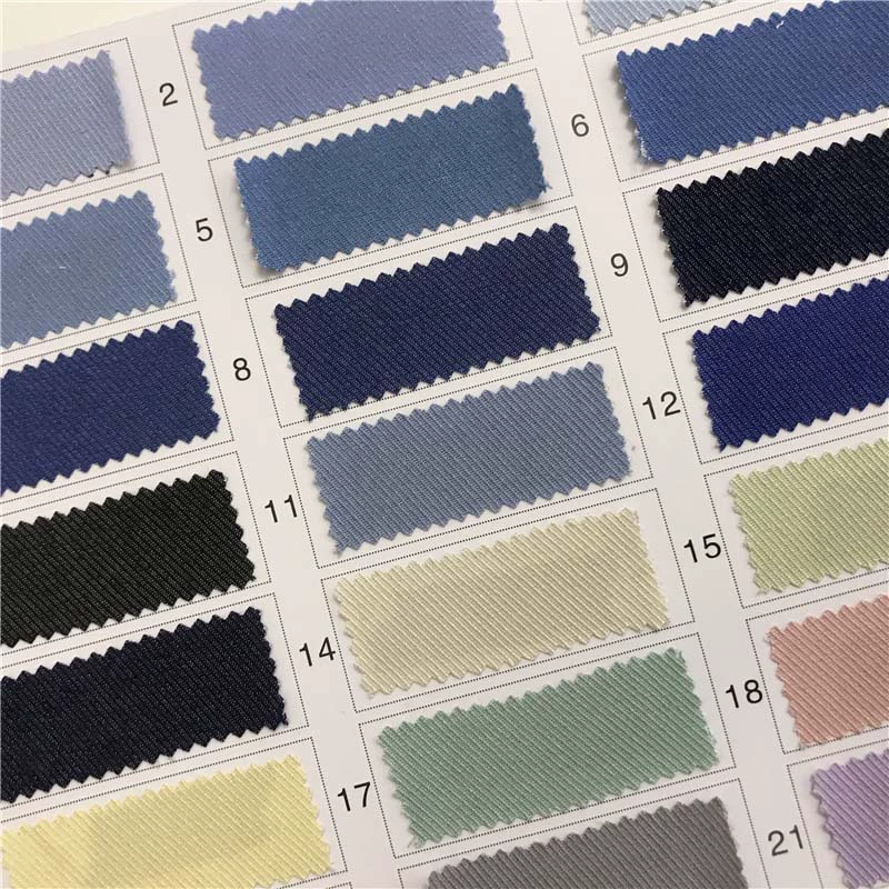 Ткань для рубашек, брюк и костюмов, имитация денима, стрейч, не требует стирки, 26 цветов в наличии, прямые поставки с фабрики, артикул 816747