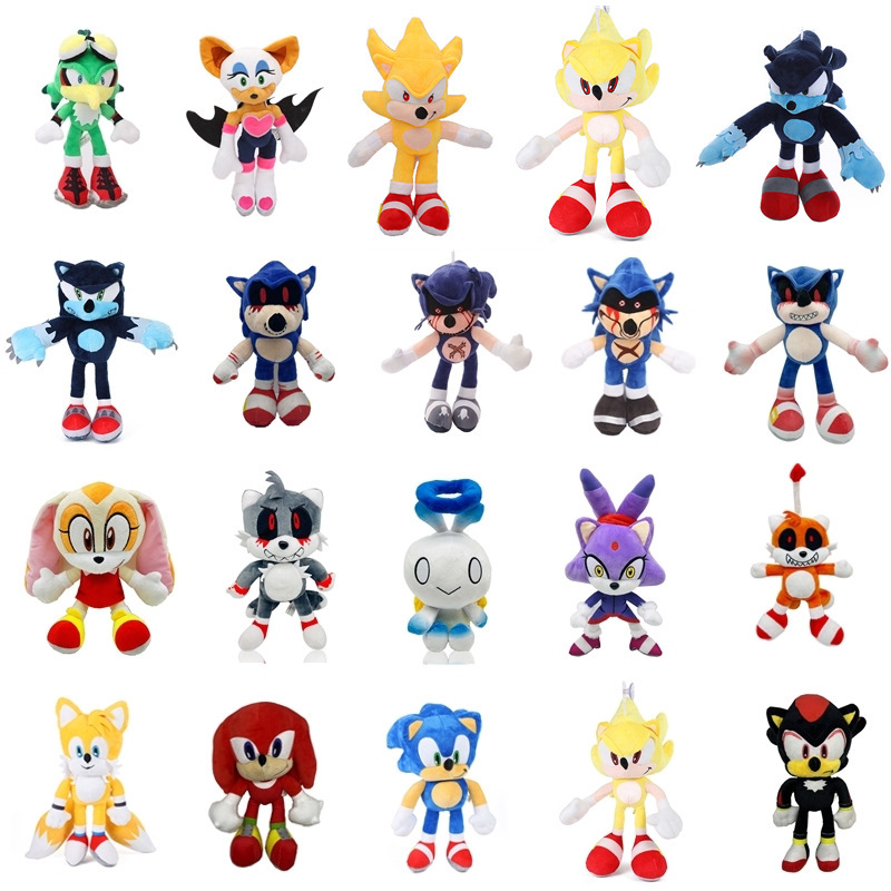 New Factory Wholesale Sonic the Hedgehog Plush Toy Keychain Slippers Doll Cross-Border Selection