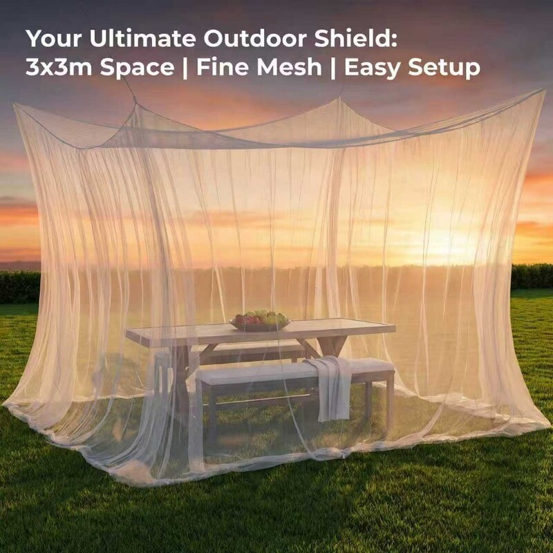 Mosquito Net Cover for Patio Terrace Barbecue, Portable Mosquito Net, Sunshade Gazebo, Insect-Proof Hanging Curtain for Outdoor Use Mosquito Net Cover for Patio Terrace Barbecue, Portable Mosquito Net, Sunshade Gazebo, Insect-Proof Hanging Curtain for Outdoor Use