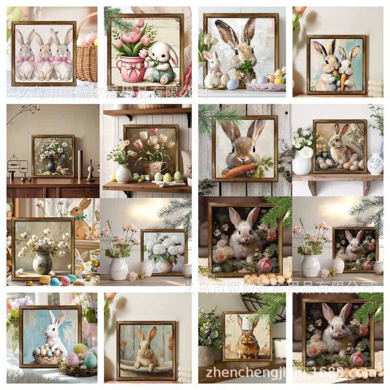 New Easter Bunny Comes Out of the Cage for Holiday Blessings 2D Wooden Photo Frame Wall Home Decoration Creative Photo Frame New Easter Bunny Comes Out of the Cage for Holiday Blessings 2D Wooden Photo Frame Wall Home Decoration Creative Photo Frame