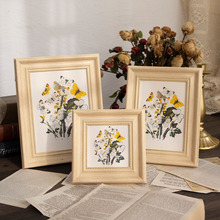 美式复古相框摆台洗照片打印做旧加做成画框挂墙创意6六7七寸标本