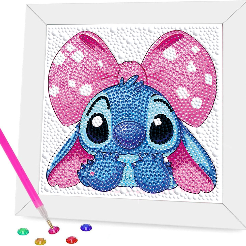 Nuevo kit creativo de pintura de diamantes DIY para niños, diseño de panda de dibujos animados, juguete de niña, pegatinas bonitas, pintura de diamantes completa, transfronterizo