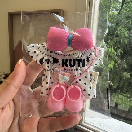 【Only the Set】Labubu Clothes, Doll Accessories, Bow, Polka Dot Skirt, Shoes, Bag, Labubu Clothes
