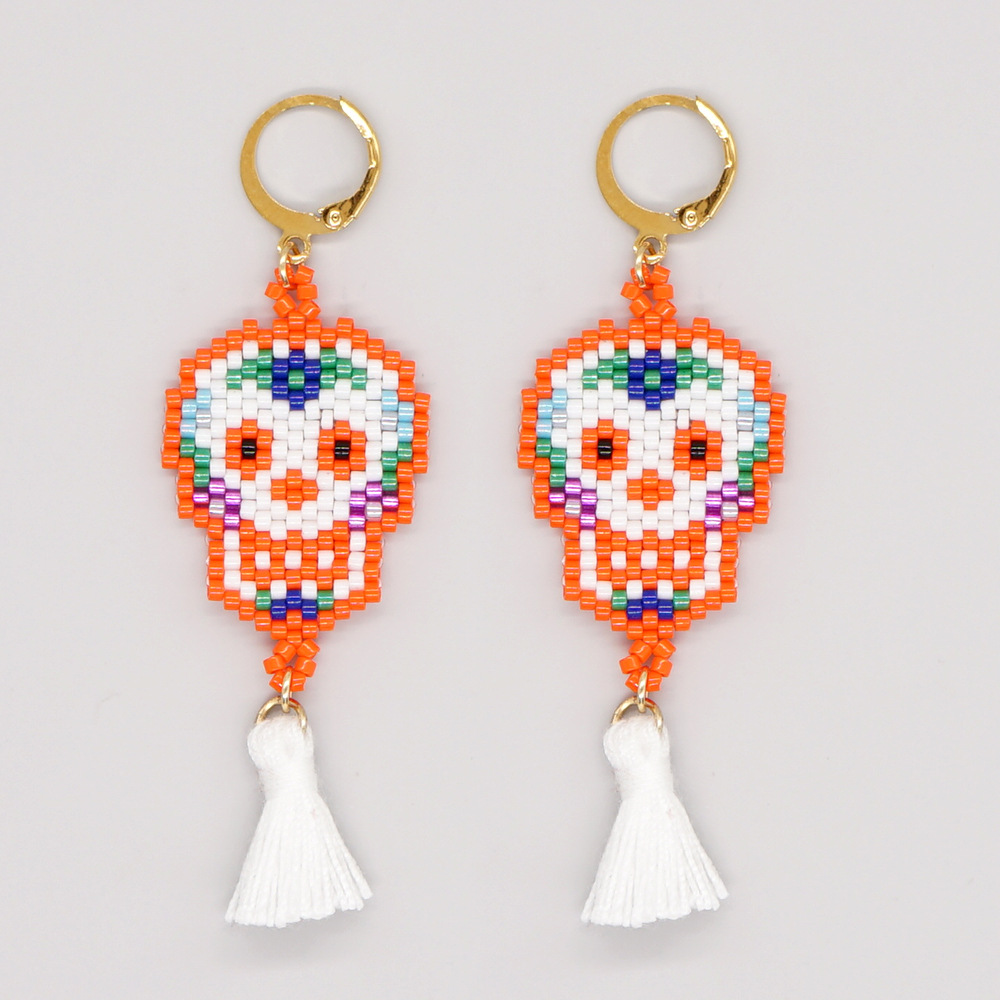 1 Pair Retro Geometric Beaded Plating Womenu0027S Drop Earrings