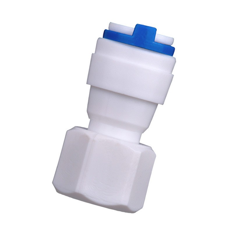 Venta al por mayor 1064N purificador de agua conector rápido 2 puntos dientes internos a su vez 3 puntos tubería Conector recto POM plástico