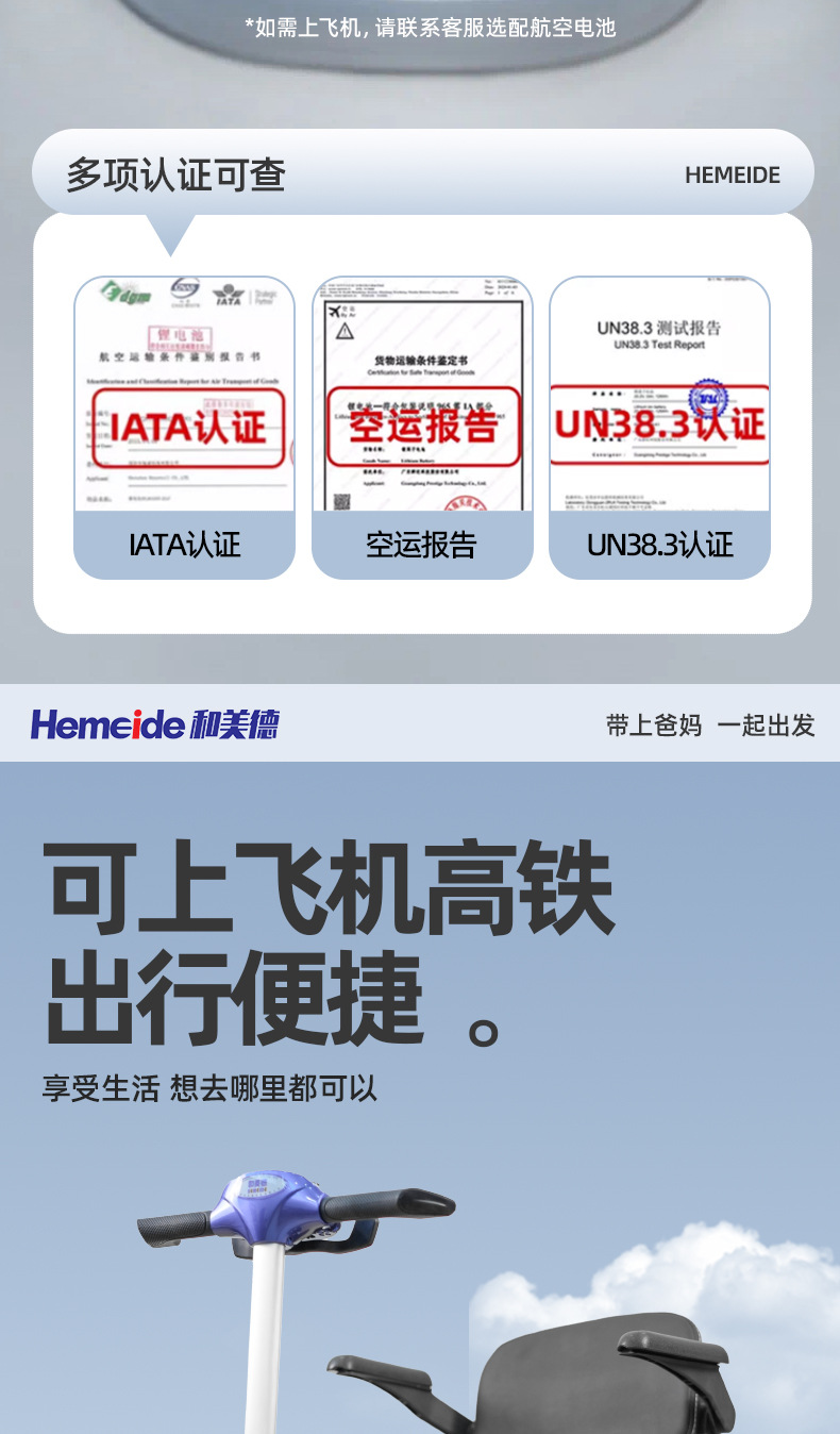 Cross-Border Mobility Scooter for the Elderly and Disabled, Four-Wheel Electric Scooter, Foldable Small Lithium Battery Scooter