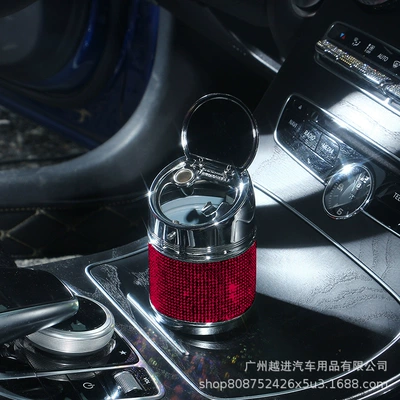 Accessories, Car ashtray - diamond-ashtray-red-diamond