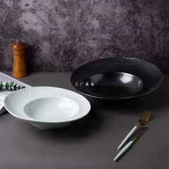 A5L中式陶瓷草帽盤沙拉盤深盤湯盤菜盤餐廳會所酒店用品飯店廚房