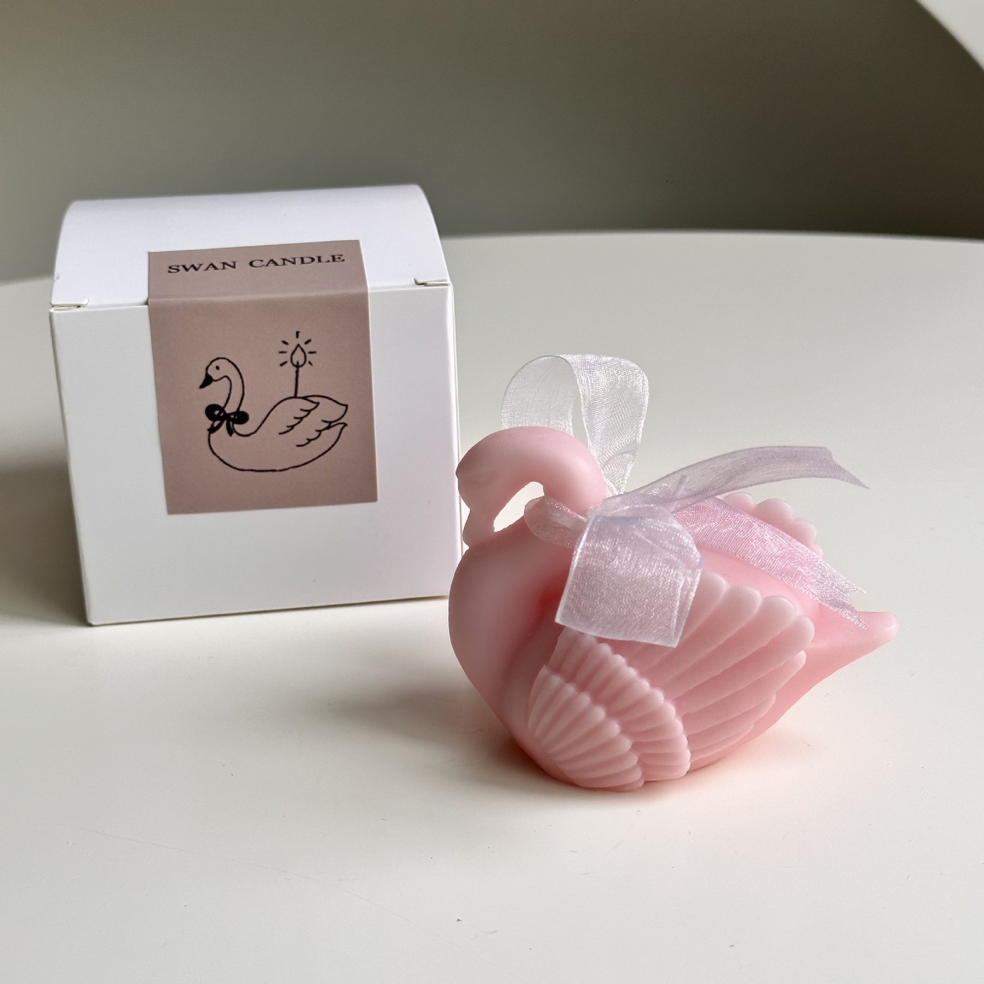 Schwanengöttin-Bankett-Gastgeschenk-Aromakerze, Muttertagsgeschenk, Lehrertagsgeschenk, Ornament_voghion.com