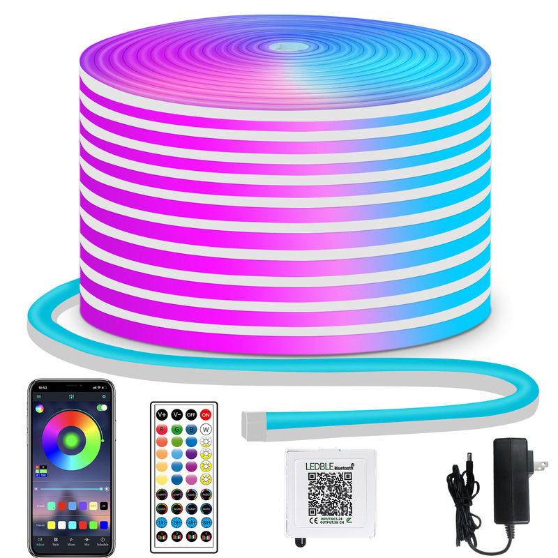 Ty Amazon 24V Low Voltage Flexible Neon Light 4*14 Advertising Neon Light DIY Shape Light Strip 3535-50 Lights