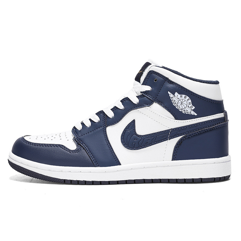 Fábrica de venta directa de Putian AJ zapatos de hombre de alto perfil marrón oscuro barbado zapatos de skate de mujer negro y blanco panda zapatos deportivos casuales mujeres